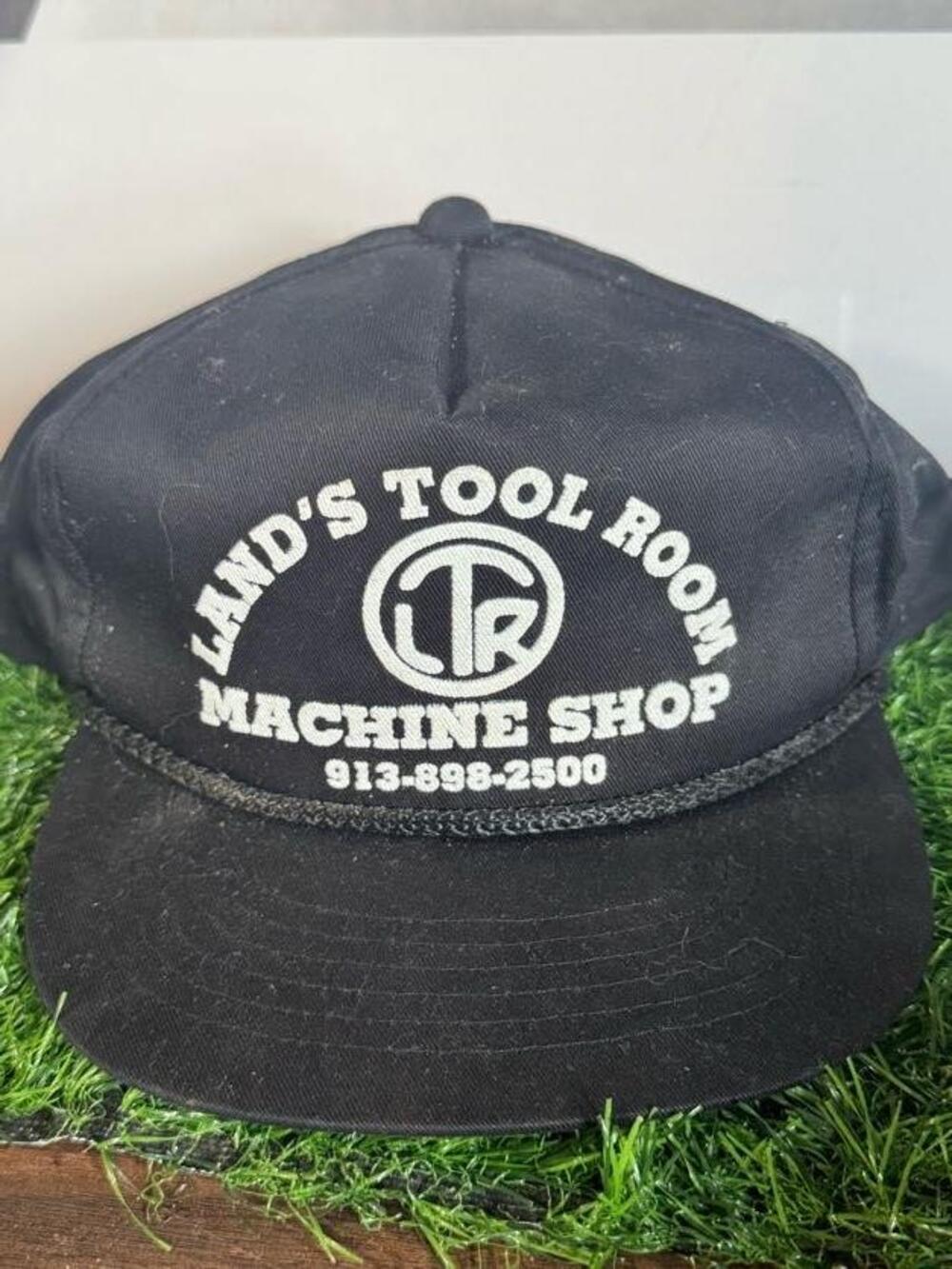Sportsman Land's Tool Room Hat Trucker Snap Back Mens One Size Black Mesh